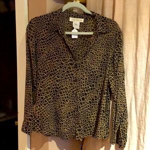 Jones New York Leopard shirt